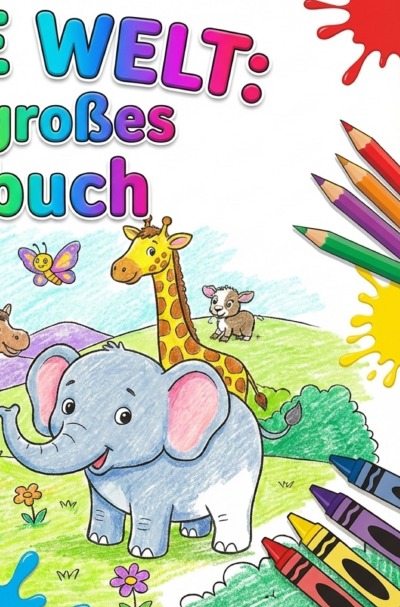 'Cover von Bunte Welt : Mein großes Malbuch , Zur Förderung von Konzentration'-Cover