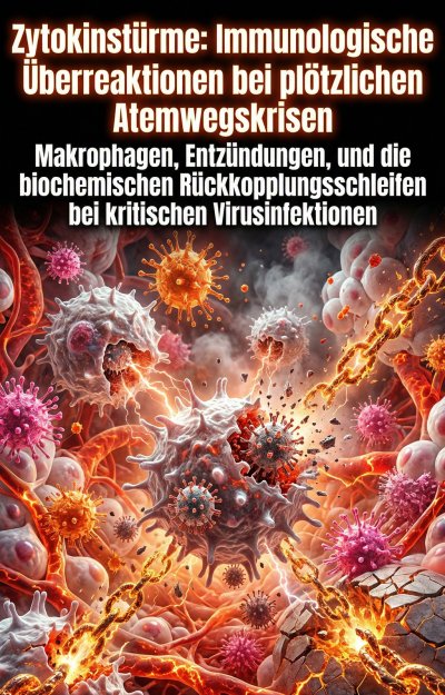 'Cover von Zytokinstürme: Immunologische Überreaktionen bei plötzlichen Atemwegskrisen'-Cover