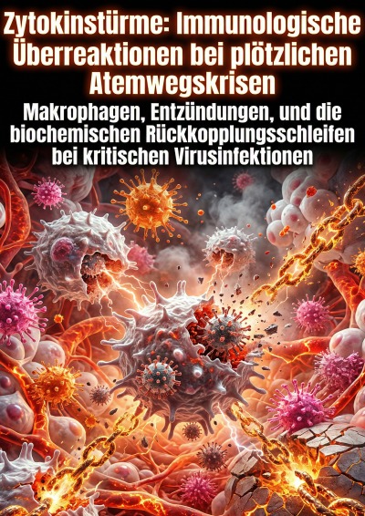 'Cover von Zytokinstürme: Immunologische Überreaktionen bei plötzlichen Atemwegskrisen'-Cover
