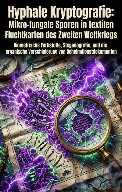 'Cover von Hyphale Kryptografie: Mikro-fungale Sporen in textilen Fluchtkarten des Zweiten Weltkriegs'-Cover
