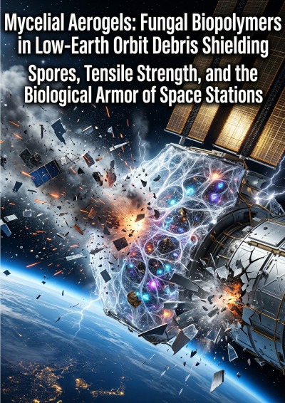 'Cover von Mycelial Aerogels: Fungal Biopolymers in Low-Earth Orbit Debris Shielding'-Cover