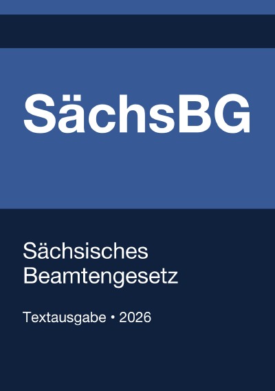 'Cover von SächsBG – Sächsisches Beamtengesetz 2026'-Cover