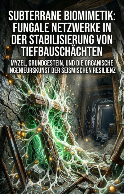 'Cover von Subterrane Biomimetik: Fungale Netzwerke in der Stabilisierung von Tiefbauschächten'-Cover