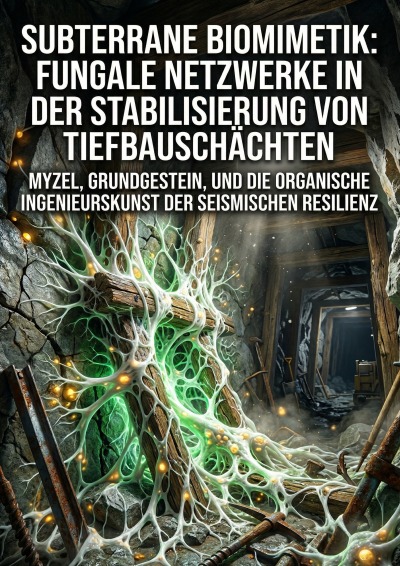 'Cover von Subterrane Biomimetik: Fungale Netzwerke in der Stabilisierung von Tiefbauschächten'-Cover