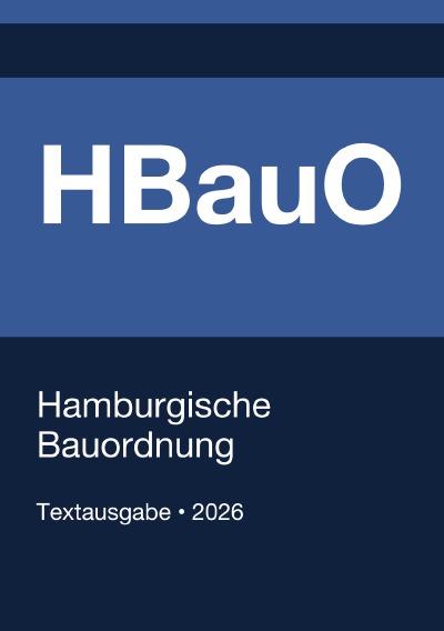 'Cover von HBauO – Hamburgische Bauordnung 2026'-Cover
