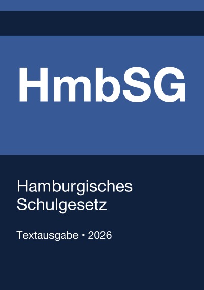 'Cover von HmbSG – Hamburgisches Schulgesetz 2026'-Cover