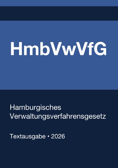 'Cover von HmbVwVfG – Hamburgisches Verwaltungsverfahrensgesetz 2026'-Cover