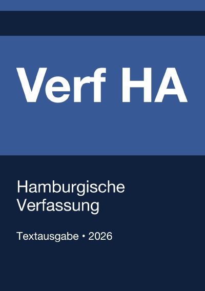 'Cover von Verf HA – Hamburgische Verfassung 2026'-Cover