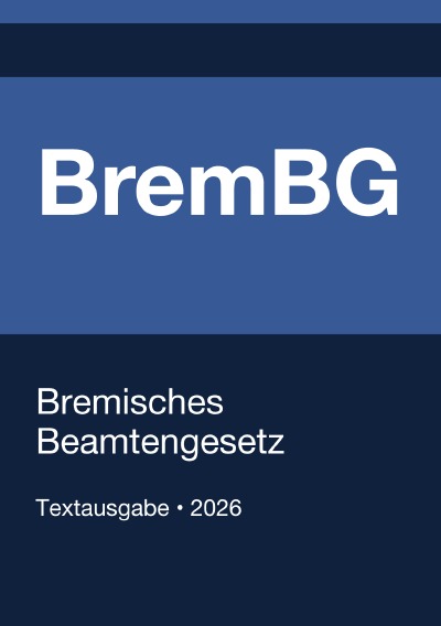 'Cover von BremBG – Bremisches Beamtengesetz 2026'-Cover