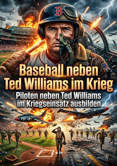 'Cover von Baseball neben Ted Williams im Krieg'-Cover