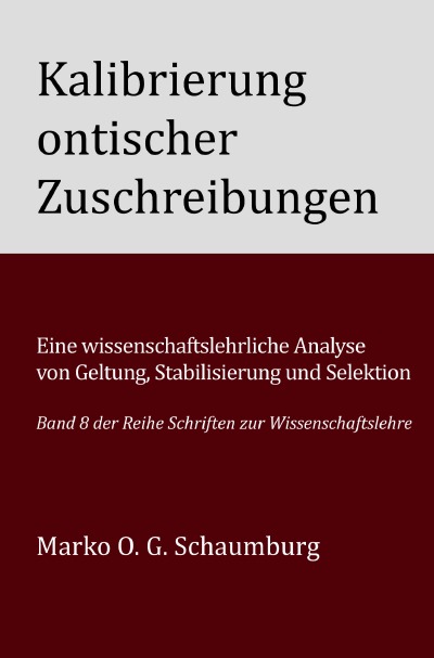 'Cover von Kalibrierung ontischer Zuschreibungen'-Cover