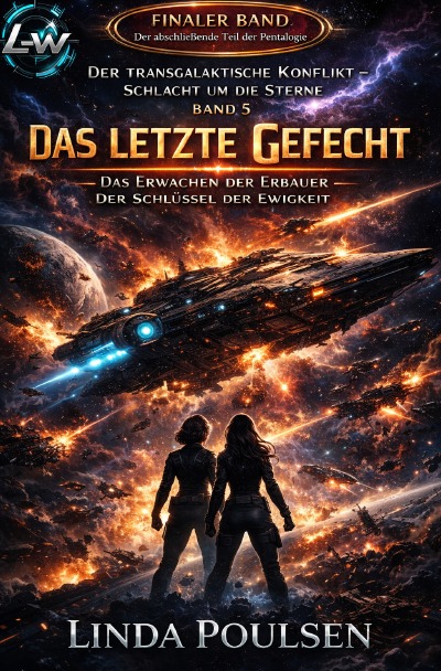 'Cover von Der Transgalaktische Konflikt – Schlacht um die Sterne – Buch 5 – Das Erwachen der Erbauer – Der Schlüssel der Ewigkeit „Das letzte Gefecht“ – Finaler Band'-Cover