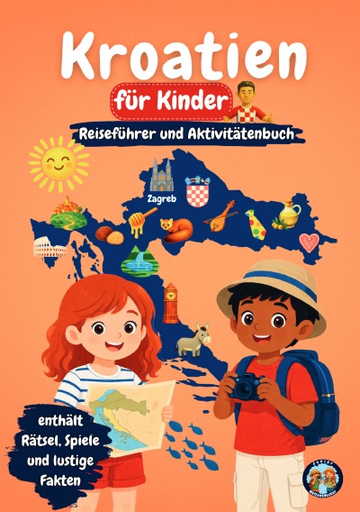 'Cover von Kroatien für Kinder – Reiseführer und Aktivitätenbuch'-Cover