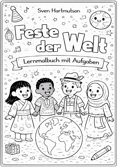 'Cover von Feste der Welt – Lernmalbuch mit Aufgaben'-Cover