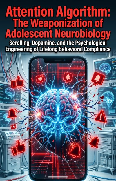 'Cover von Attention Algorithm: The Weaponization of Adolescent Neurobiology'-Cover