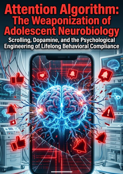 'Cover von Attention Algorithm: The Weaponization of Adolescent Neurobiology'-Cover