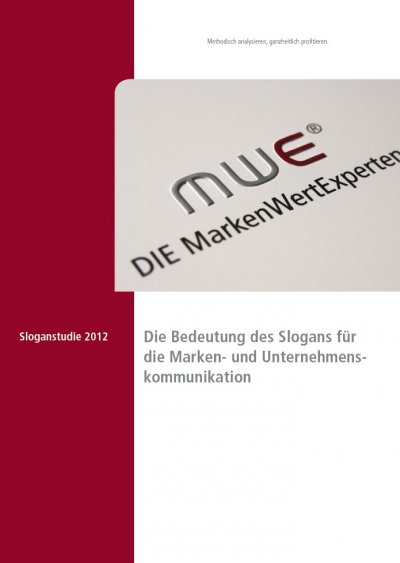 'Cover von Sloganstudie 2012'-Cover