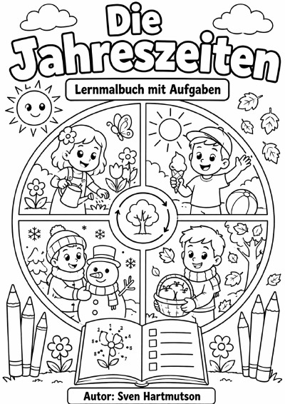 'Cover von Die Jahereszeiten – Lernmalbuch mit Aufgaben'-Cover