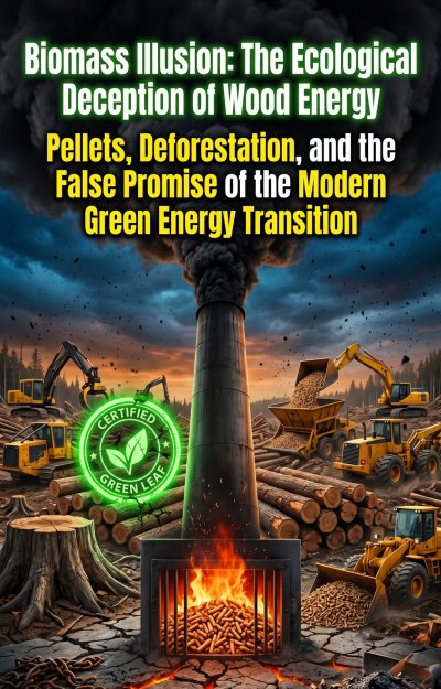 'Cover von Biomass Illusion: The Ecological Deception of Wood Energy'-Cover