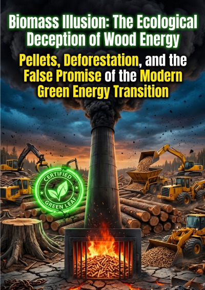'Cover von Biomass Illusion: The Ecological Deception of Wood Energy'-Cover