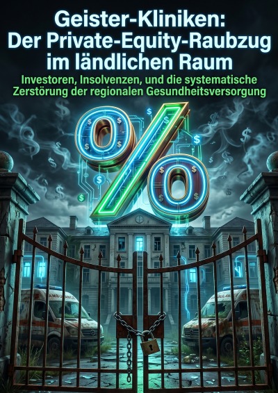 'Cover von Geister-Kliniken: Der Private-Equity-Raubzug im ländlichen Raum'-Cover