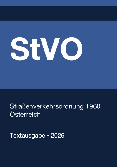 'Cover von StVo – Straßenverkehrsordnung 1960 (Österreich) 2026'-Cover