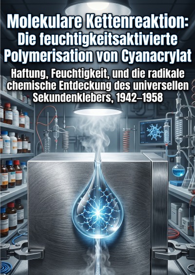 'Cover von Molekulare Kettenreaktion: Die feuchtigkeitsaktivierte Polymerisation von Cyanacrylat'-Cover