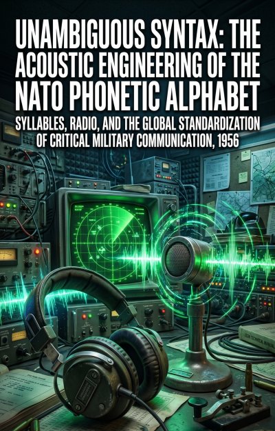 'Cover von Unambiguous Syntax: The Acoustic Engineering of the NATO Phonetic Alphabet'-Cover