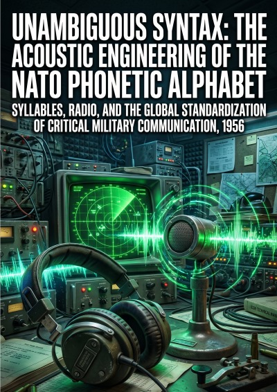 'Cover von Unambiguous Syntax: The Acoustic Engineering of the NATO Phonetic Alphabet'-Cover