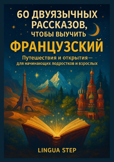 'Cover von 60 двуязычных рассказов, чтобы выучить французский: Путешествия и открытия'-Cover