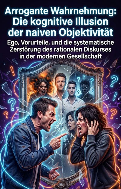 'Cover von Arrogante Wahrnehmung: Die kognitive Illusion der naiven Objektivität'-Cover
