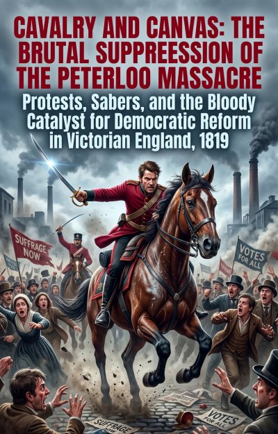'Cover von Cavalry and Canvas: The Brutal Suppression of the Peterloo Massacre'-Cover