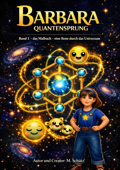 'Cover von Barbara Quantensprung Band 1 das Malbuch – eine Reise durch das Universum'-Cover
