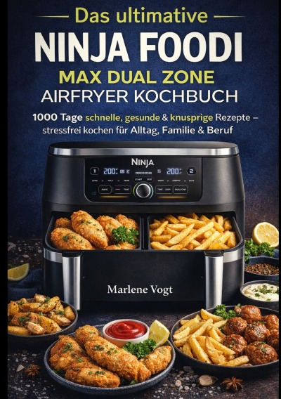 'Cover von Das ultimative Ninja Foodi MAX Dual Zone Airfryer Kochbuch'-Cover