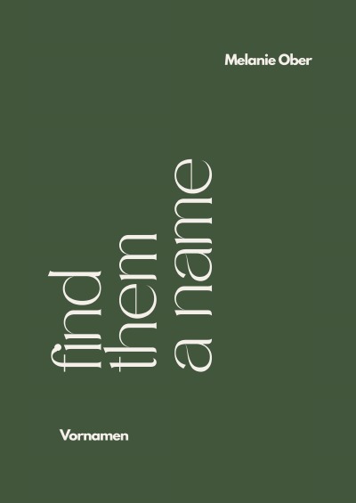 'Cover von „Find Them A Name“ – Vornamen für Schreibende'-Cover