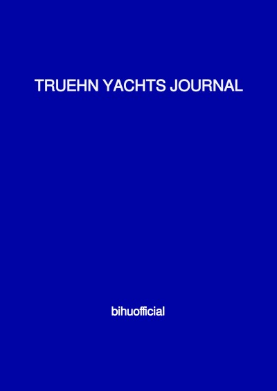 'Cover von TRUEHN YACHTS JOURNAL'-Cover