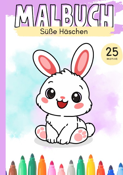 'Cover von Malbuch – Süße Häschen'-Cover