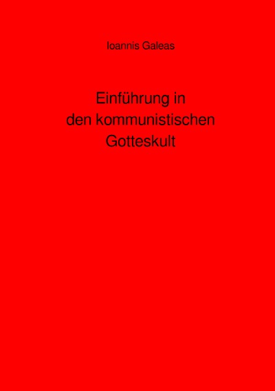 'Cover von Einführung in den kommunistischen Gotteskult'-Cover