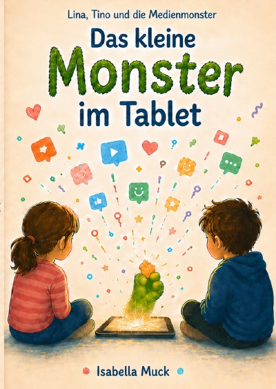 'Cover von Das kleine Monster im Tablet'-Cover