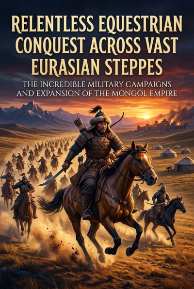 'Cover von Relentless Equestrian Conquest Across Vast Eurasian Steppes'-Cover