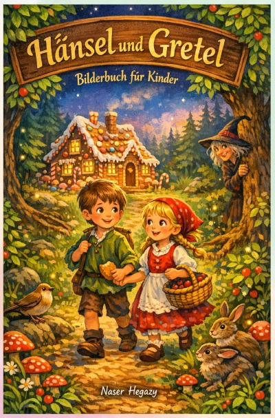 'Cover von Hänsel und Gretel – Bilderbuch für Kinder'-Cover