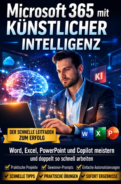 'Cover von Microsoft 365 mit künstlicher Intelligenz'-Cover