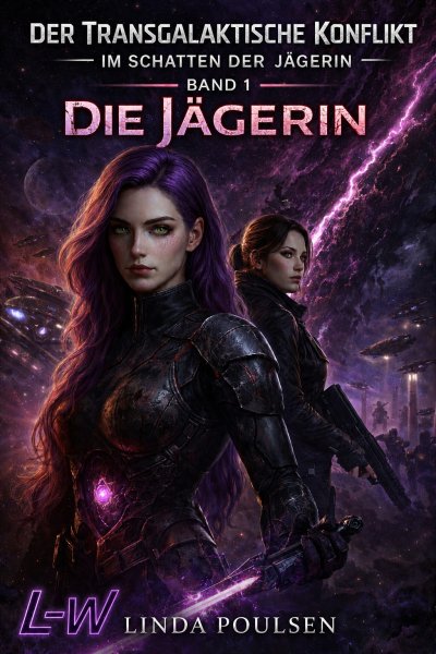 'Cover von Der Transgalaktische Konflikt – Im Schatten der Jägerin – Buch 1 von 7 – Die Jägerin'-Cover
