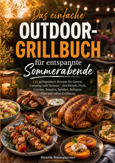 'Cover von Das einfache Outdoor-Grillbuch für entspannte Sommerabende'-Cover