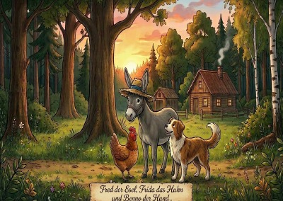 'Cover von Fred, Frida und Benno – Die lustigsten Freunde vom Waldhof'-Cover