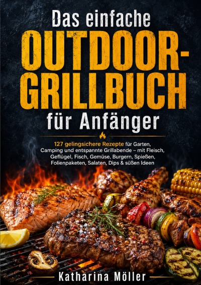 'Cover von Das einfache Outdoor-Grillbuch für Anfänger'-Cover