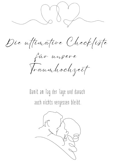'Cover von Die ultimative Checkliste für unsere Traumhochzeit'-Cover