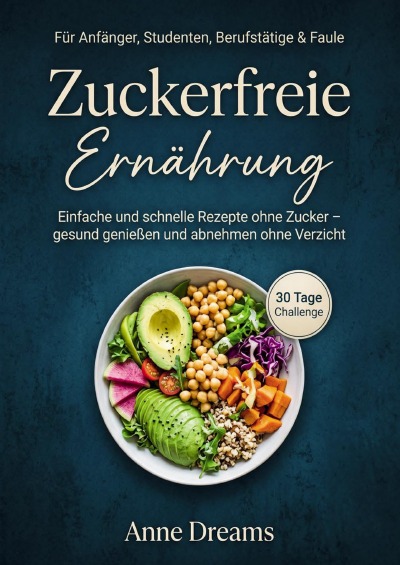 'Cover von Zuckerfreie Ernährung für Anfänger, Studenten, Berufstätige & Faule'-Cover