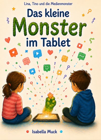 'Cover von Das kleine Monster im Tablet'-Cover