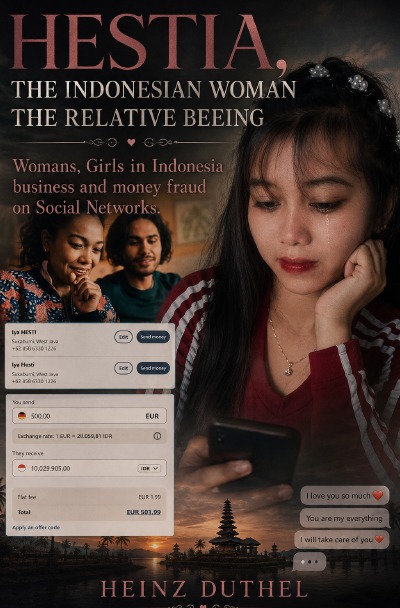 'Cover von ‘Hestia, the Indonesian Woman the relative beeing’.'-Cover